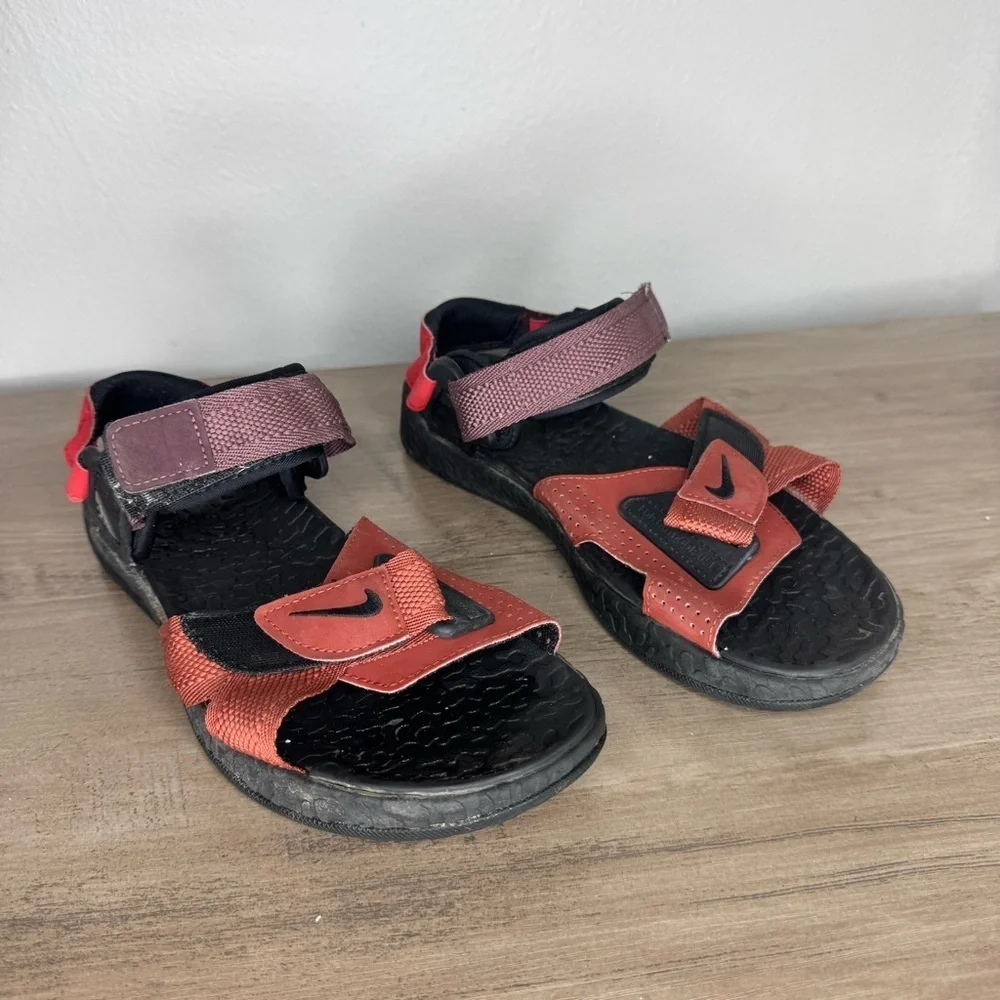 Boys NIKE ACG Air Deschutz + Sandals Slides DC9092-600 Redstone Black